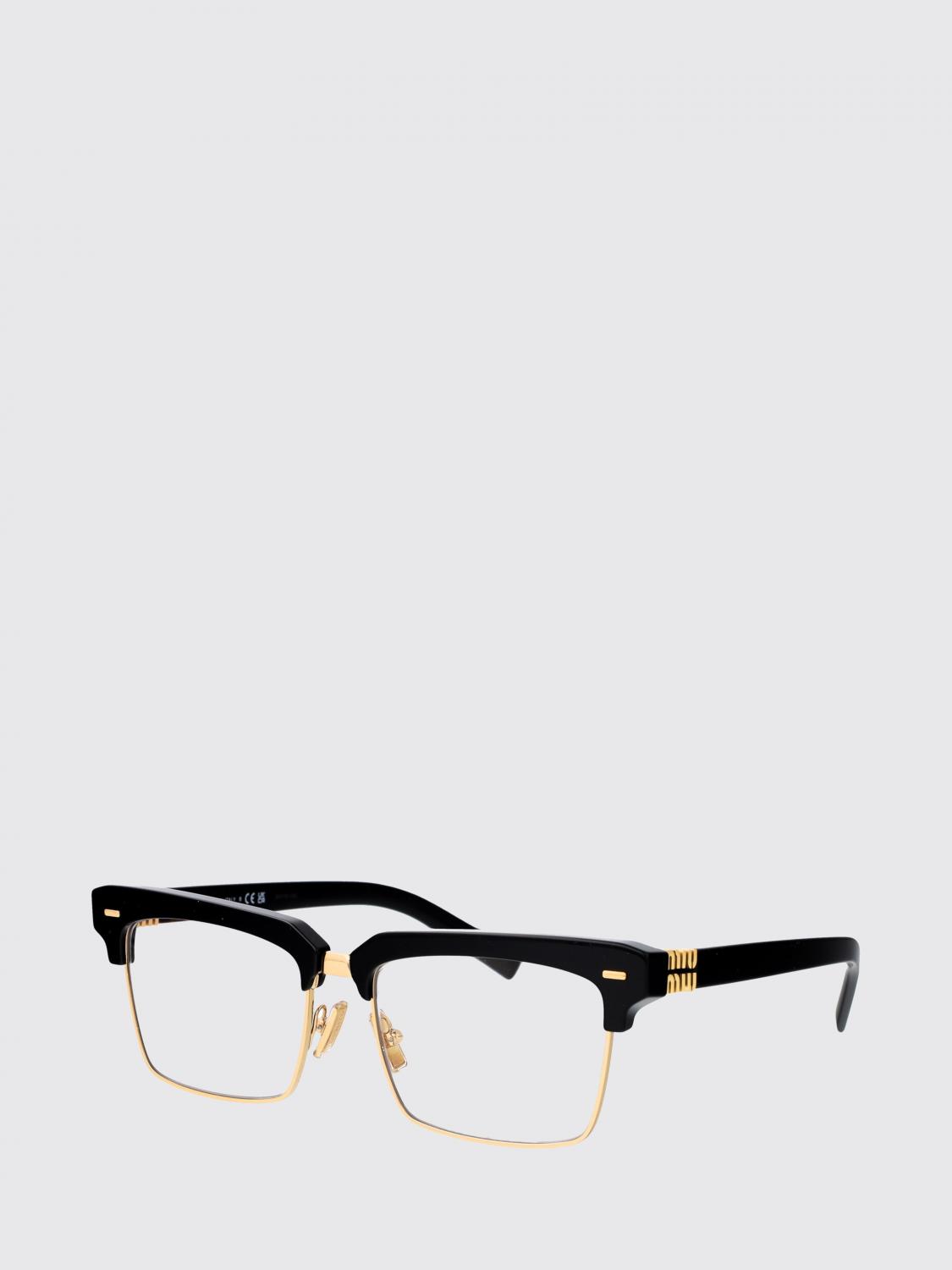MIU MIU OCCHIALI DA SOLE: Occhiali da sole 0MU10ZS Miu Miu in acetato tartarugato , Nero - Img 1