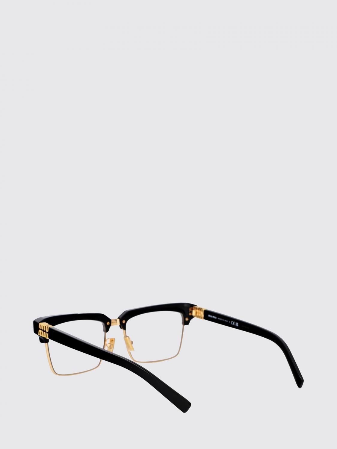 MIU MIU OCCHIALI DA SOLE: Occhiali da sole 0MU10ZS Miu Miu in acetato tartarugato , Nero - Img 3
