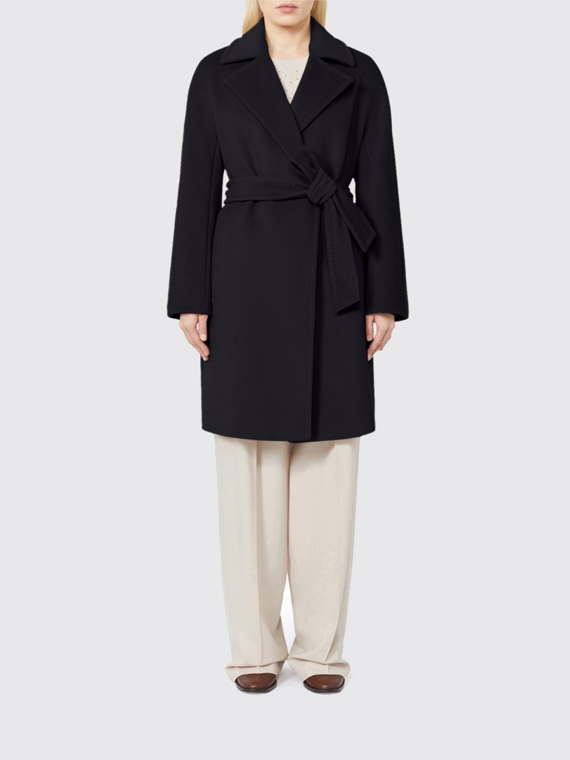 MAX MARA STUDIO CAPPOTTO: Cappotto in lana vergine Max Mara Studio, Nero - Img 1