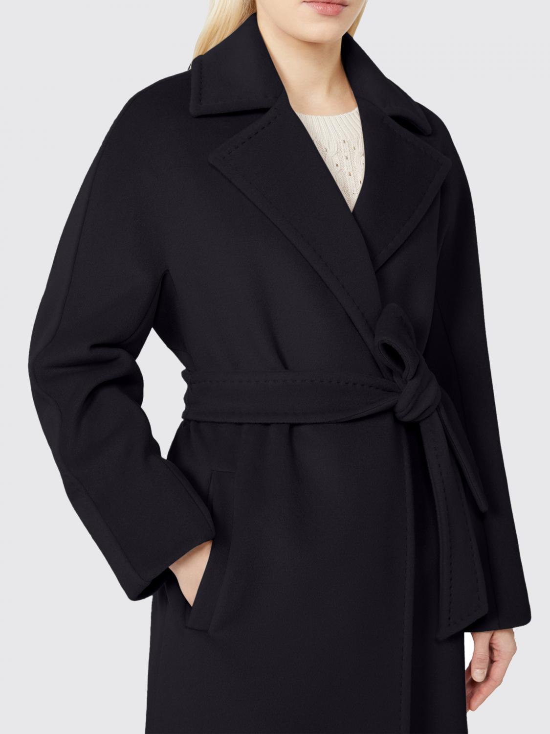 MAX MARA STUDIO CAPPOTTO: Cappotto in lana vergine Max Mara Studio, Nero - Img 3