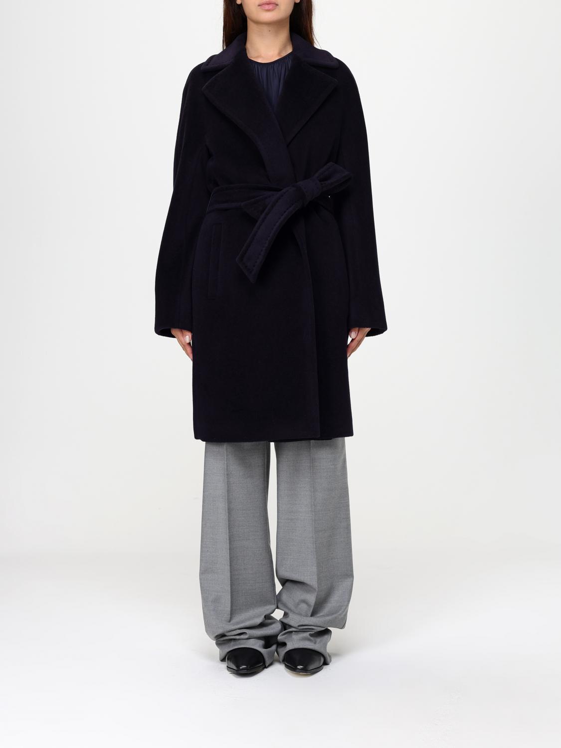 MAX MARA STUDIO ABRIGO: Abrigo mujer Max Mara, Azul Oscuro - Img 1