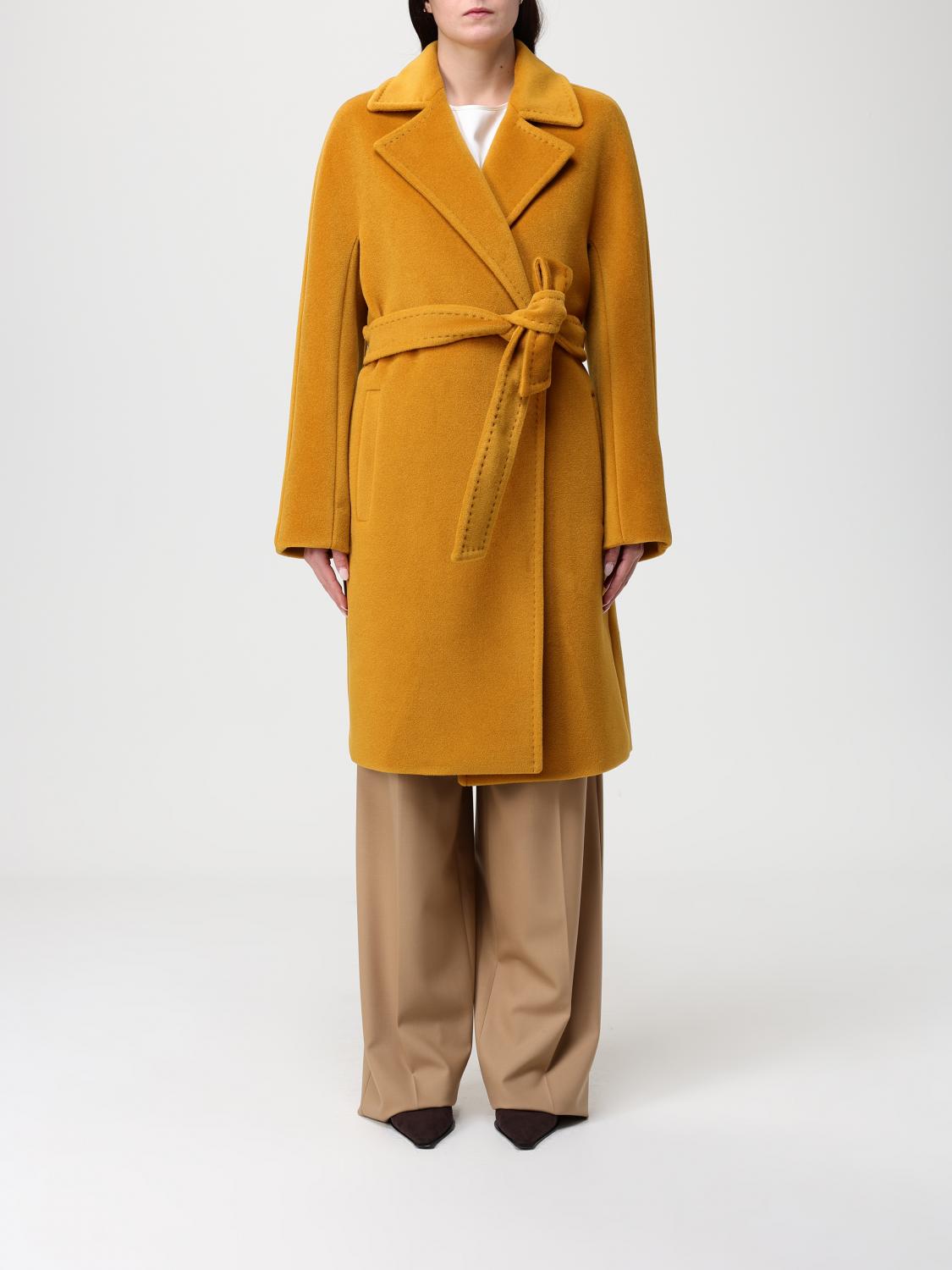 MAX MARA STUDIO ABRIGO: Abrigo mujer Max Mara, Ocre - Img 1