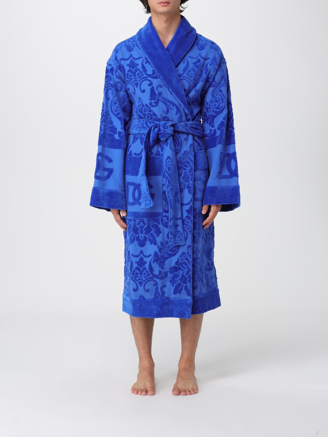 DOLCE & GABBANA BADEMÄNTEL: Bademantel herren Dolce & Gabbana, Blau - Img 2