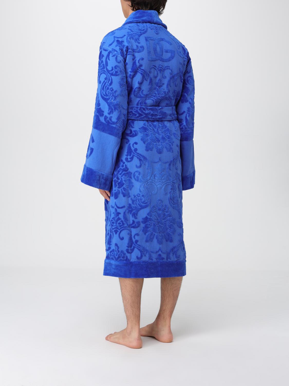 DOLCE & GABBANA BADEMÄNTEL: Bademantel herren Dolce & Gabbana, Blau - Img 3