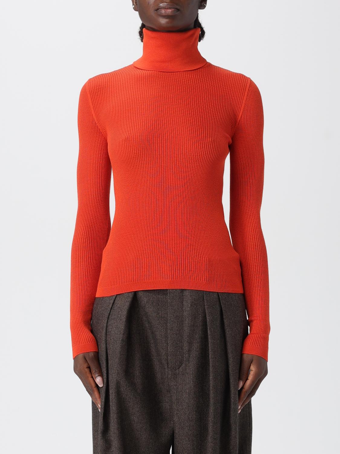 SAINT LAURENT MAGLIA: Maglia a dolcevita basic Saint Laurent, Rosso - Img 1