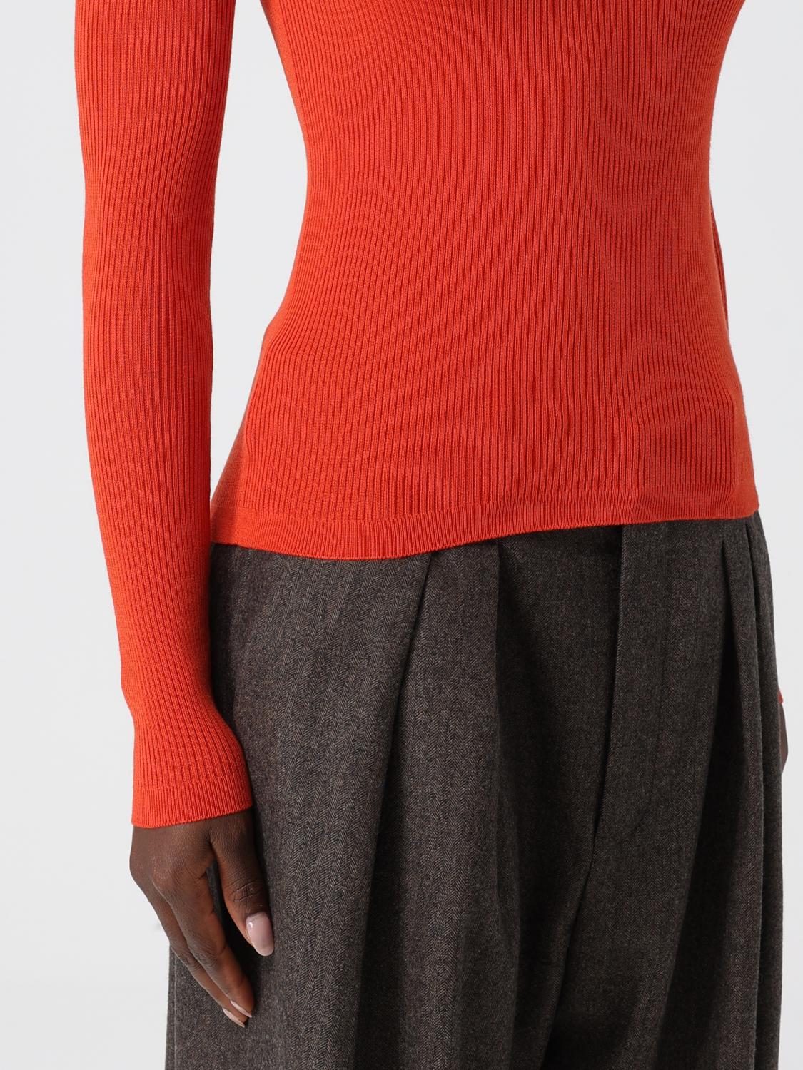 SAINT LAURENT MAGLIA: Maglia a dolcevita basic Saint Laurent, Rosso - Img 5