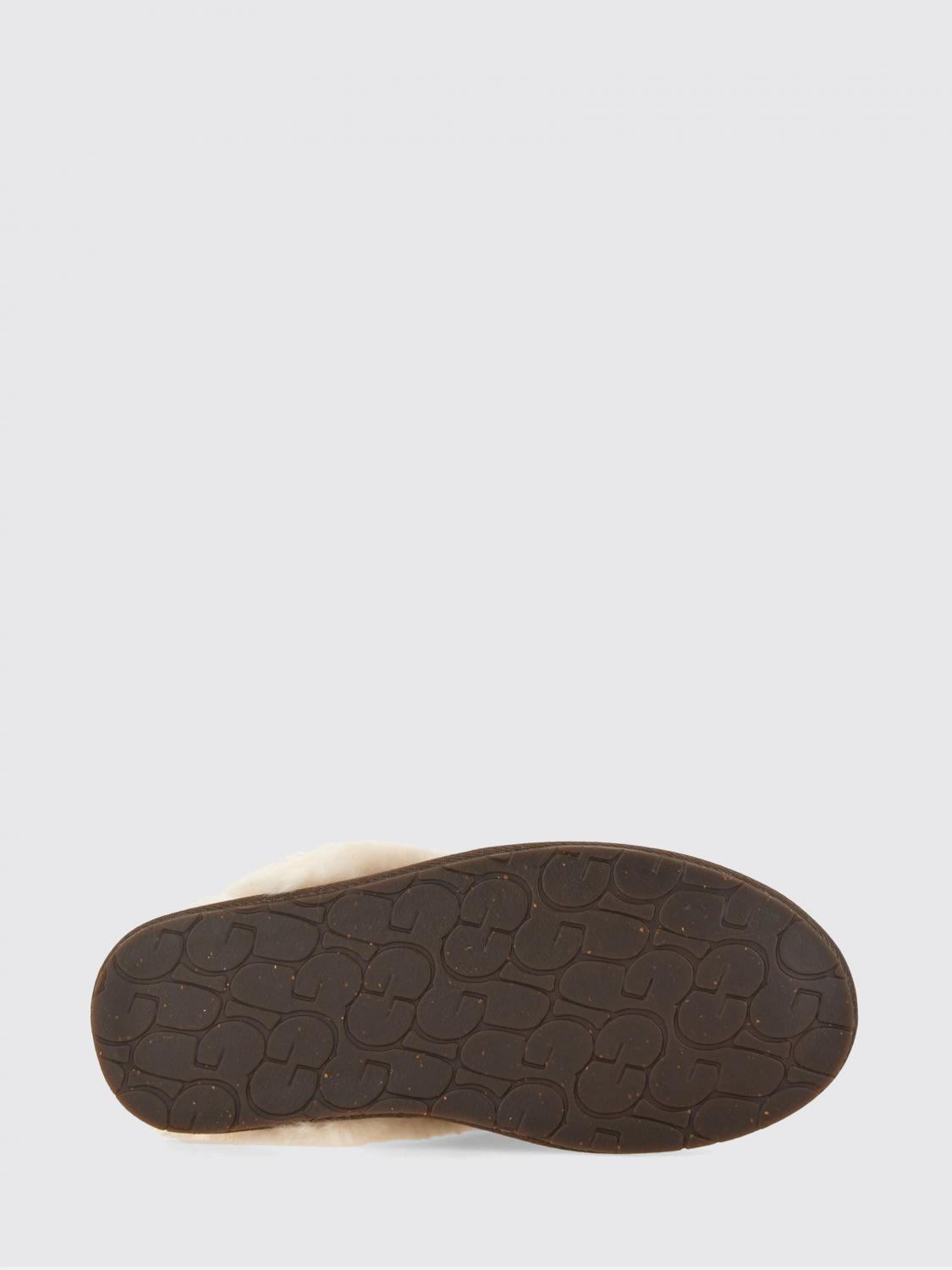 UGG ABBIGLIAMENTO DA CAMERA: Ciabatte Scuffette II UGG in camoscio e lana , Marrone - Img 5