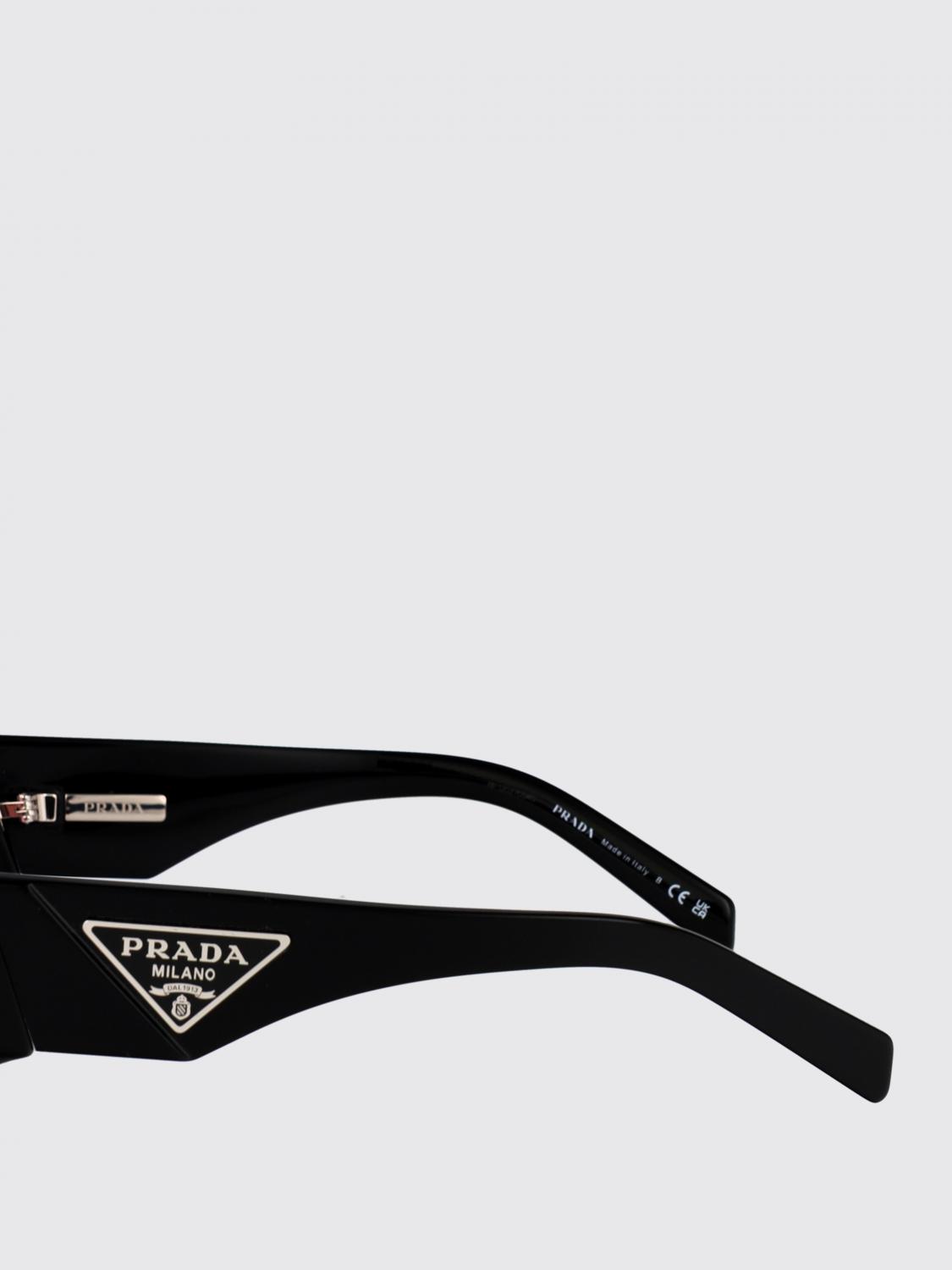 PRADA SUNGLASSES: 0PR09ZS Acetate Sunglasses Prada, Black - Img 4