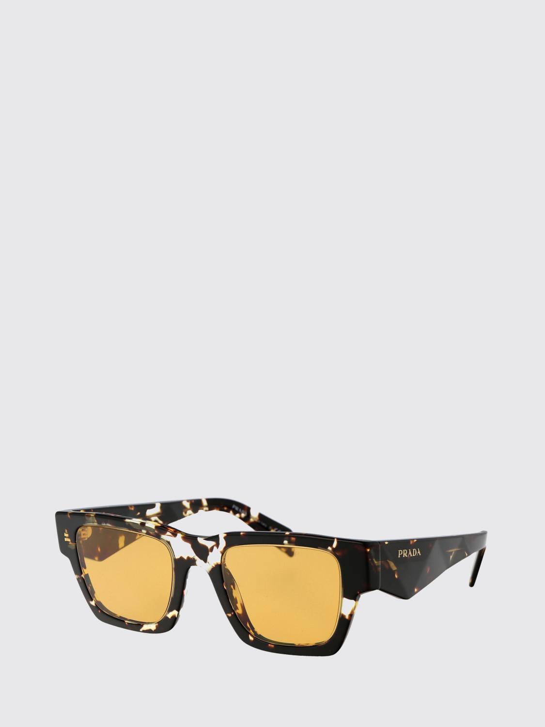 PRADA 선글라스: Prada 0PRA06S 거북 등껍질 아세테이트 선글라스, 브라운 - Img 1