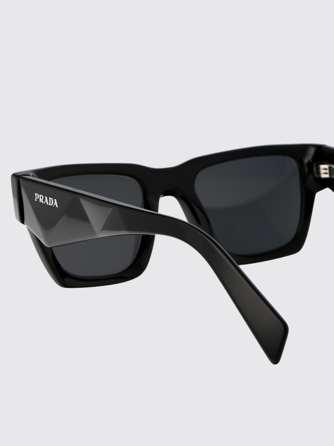 PRADA 선글라스: Prada 0PRA06S 거북 등껍질 아세테이트 선글라스, 블랙 1 - Img 4