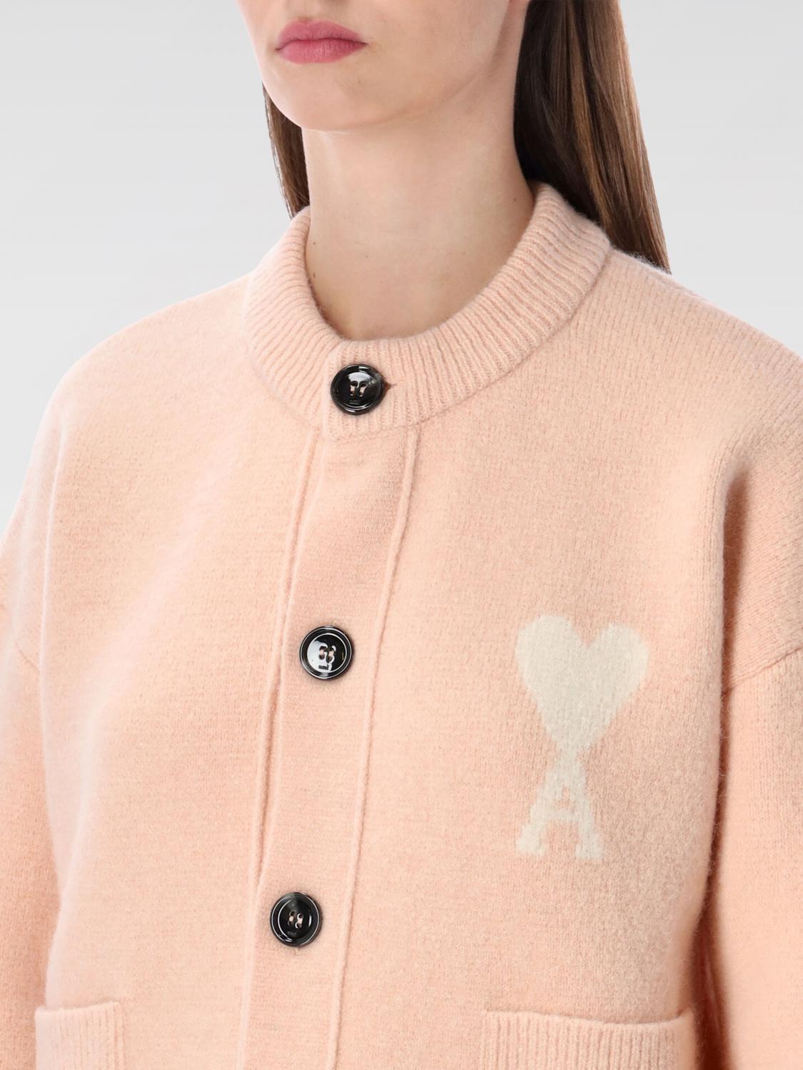 AMI PARIS SWEATER: Cardigan men Ami Paris, Pink - Img 3