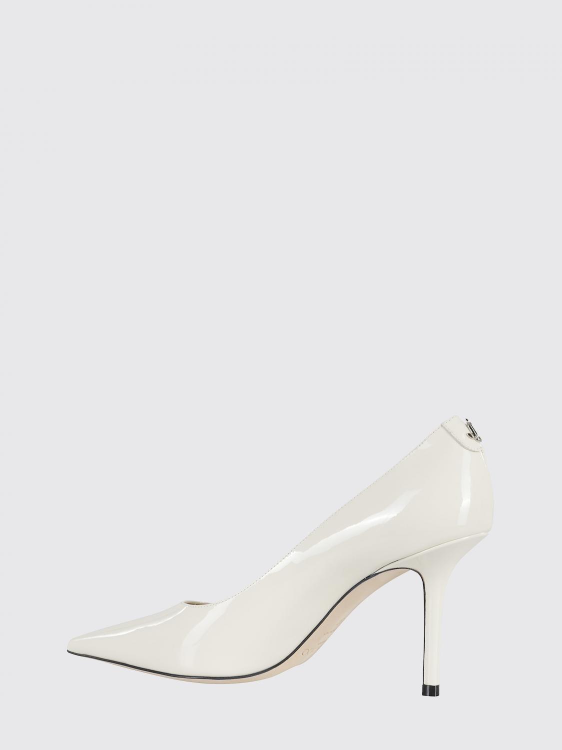 JIMMY CHOO DÉCOLLETÉ: Décolleté Love Jimmy Choo in vernice , Bianco - Img 3