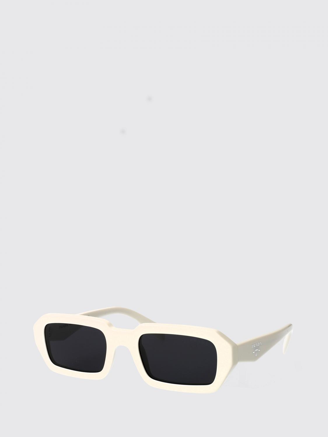 PRADA OCCHIALI DA SOLE: Occhiali da sole 0PRA12S Prada in acetato , Bianco - Img 1