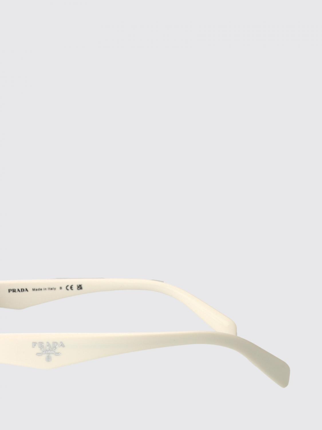 PRADA OCCHIALI DA SOLE: Occhiali da sole 0PRA12S Prada in acetato , Bianco - Img 3