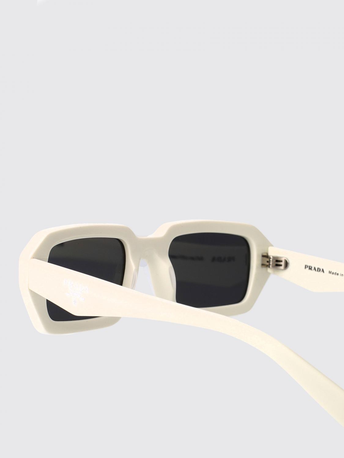 PRADA OCCHIALI DA SOLE: Occhiali da sole 0PRA12S Prada in acetato , Bianco - Img 4