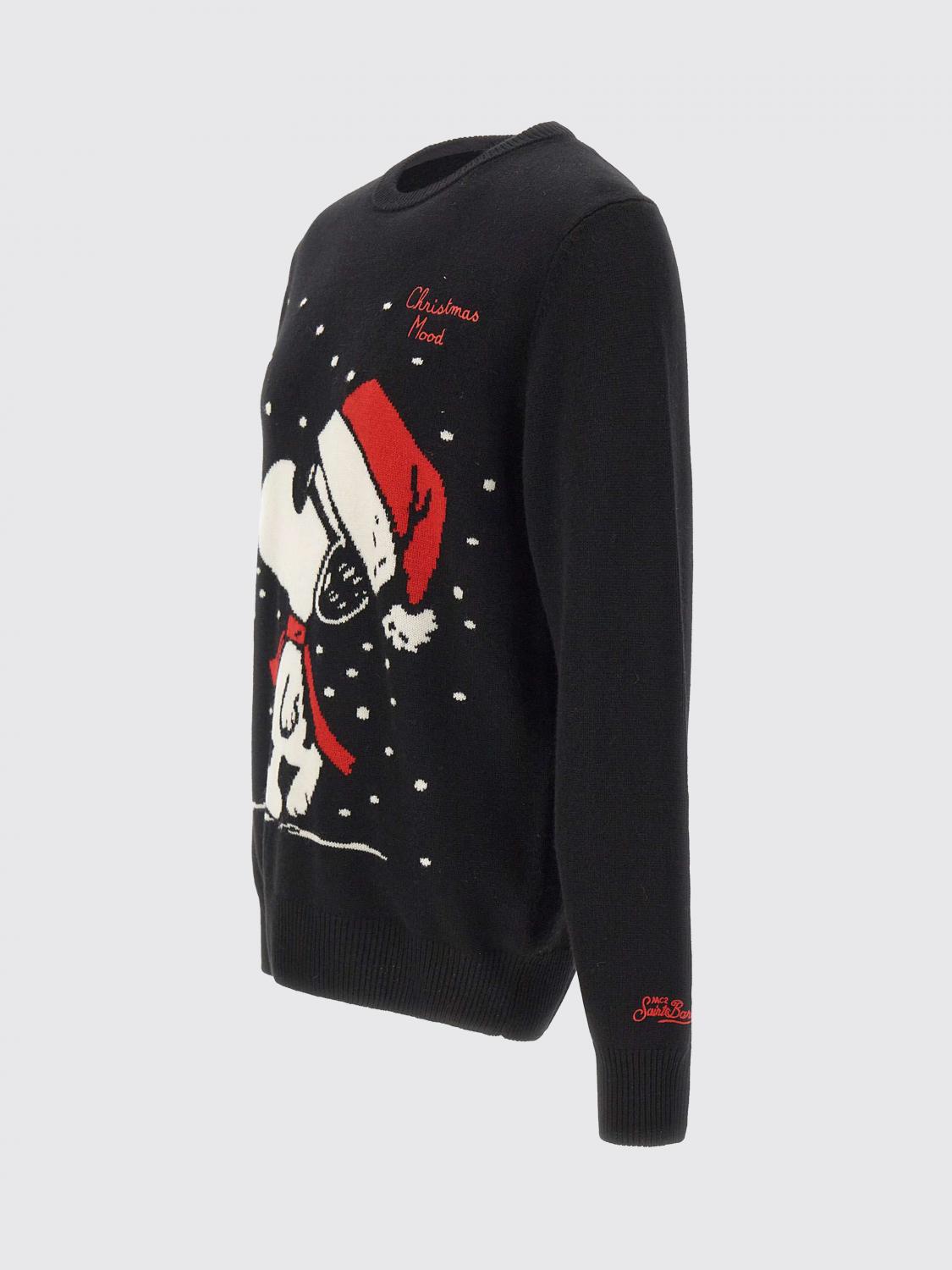 MC2 SAINT BARTH SWEATER: Sweater men Mc2 Saint Barth, Black 2 - Img 4