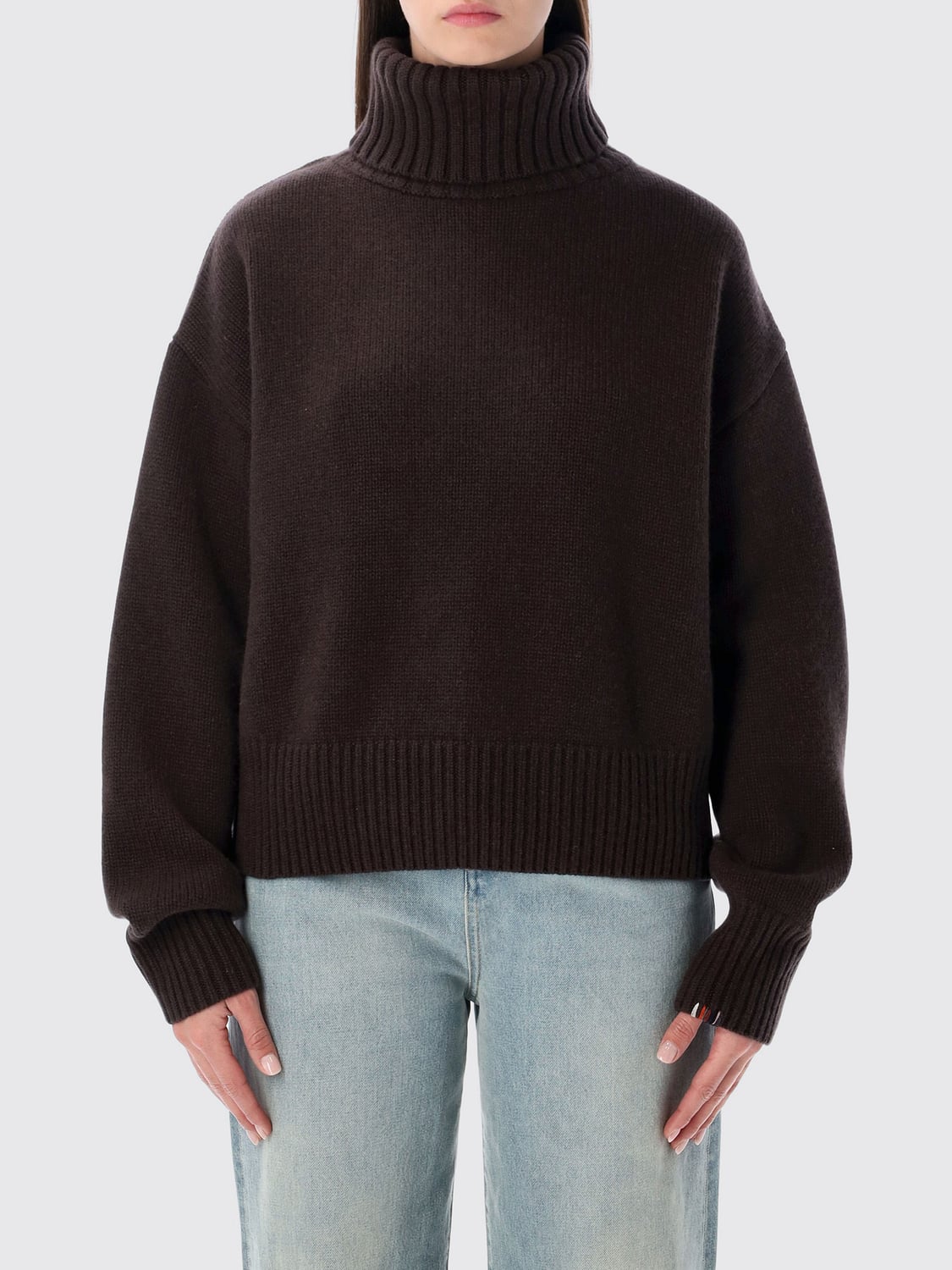 EXTREME CASHMERE セーター: セーター メンズ Extreme Cashmere, ブラウン - Img 1