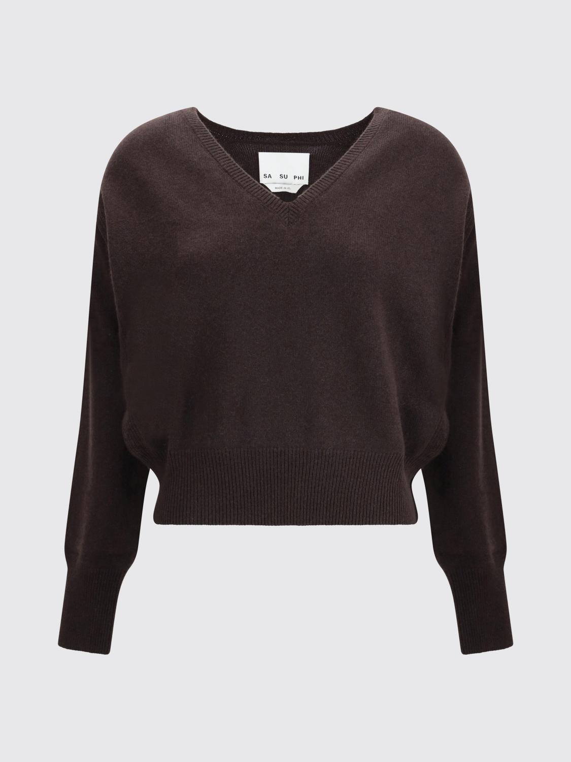 SA SU PHI PULL: Pull femme Sa Su Phi, Marron - Img 1