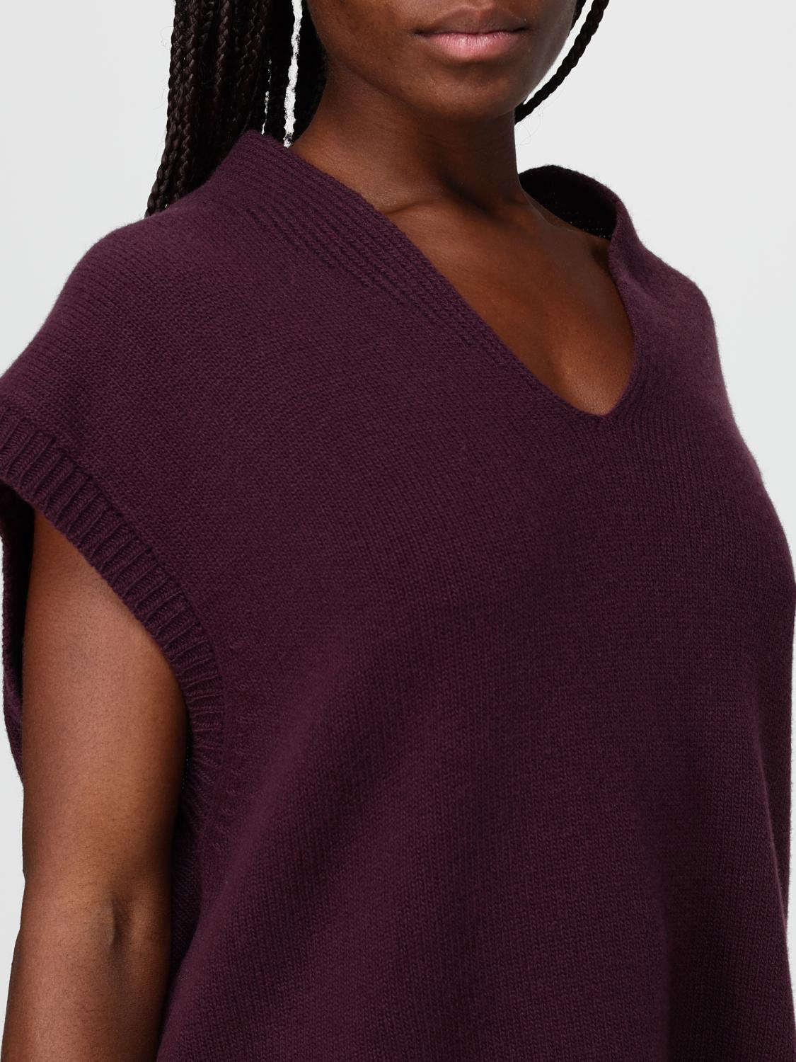 ROBERTO COLLINA GILET: Pull femme Roberto Collina, Bordeaux - Img 3