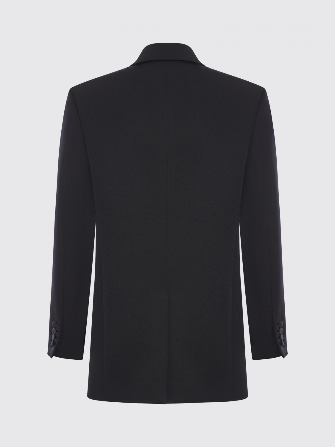 SAINT LAURENT GIACCA: Blazer a doppiopetto di lana Saint Laurent, Nero - Img 3