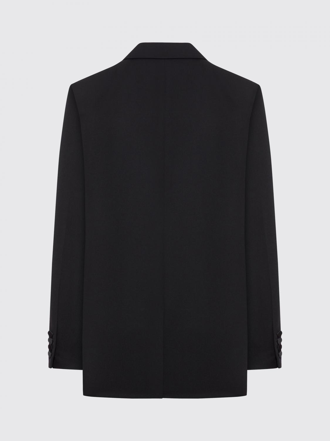 SAINT LAURENT GIACCA: Blazer a doppiopetto di lana Saint Laurent, Nero - Img 3
