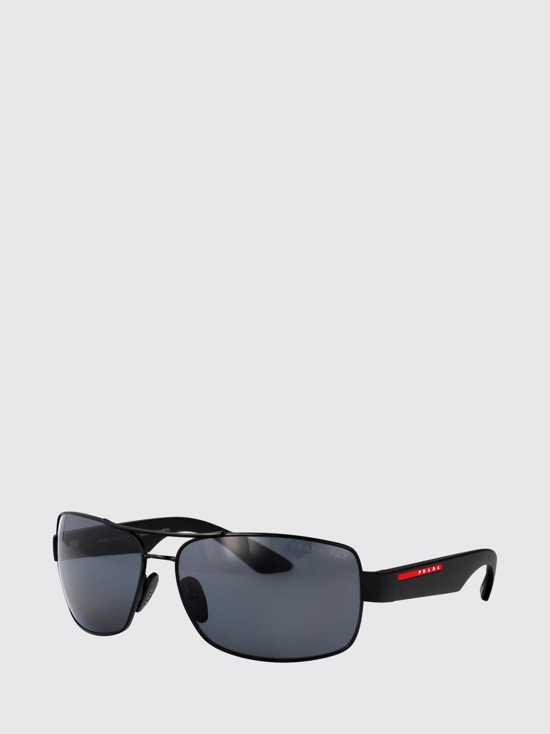 LINEA ROSSA 선글라스: Prada Linea Rossa 0PS50ZS 메탈 선글라스, 블랙 - Img 1