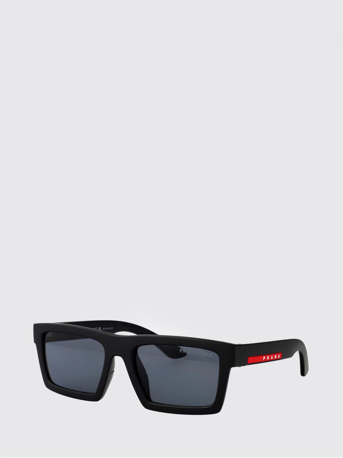 LINEA ROSSA サングラス: Prada Linea Rossa 0PSA07S アセテートサングラス, ブラック - Img 1