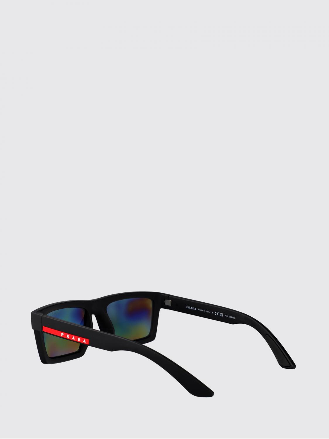LINEA ROSSA サングラス: Prada Linea Rossa 0PSA07S アセテートサングラス, ブラック - Img 3
