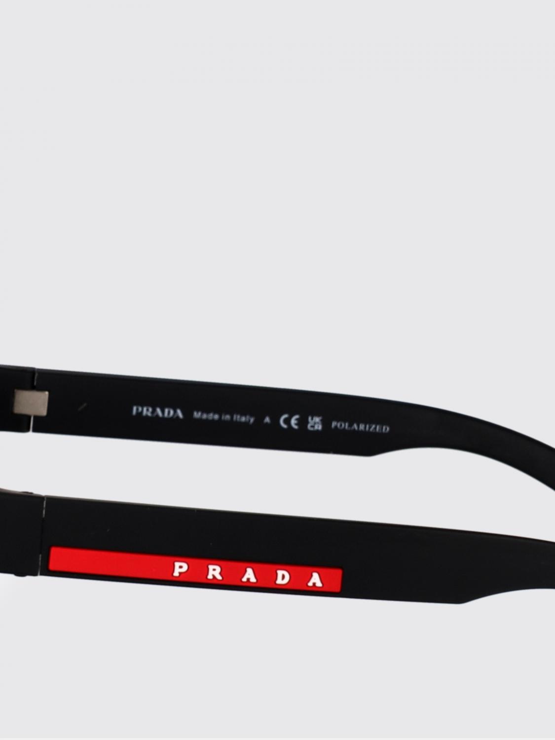 LINEA ROSSA サングラス: Prada Linea Rossa 0PSA07S アセテートサングラス, ブラック - Img 4
