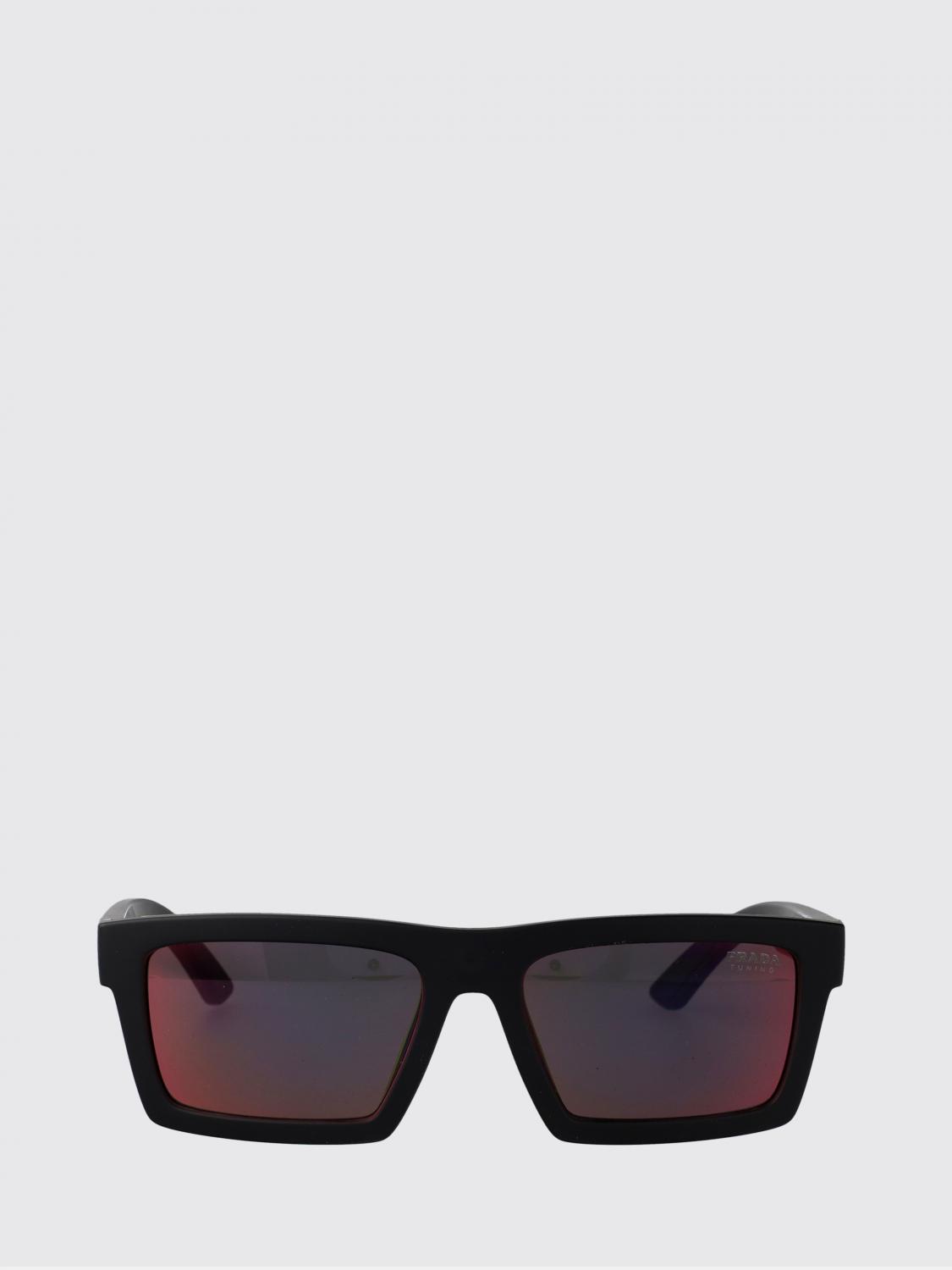 LINEA ROSSA 선글라스: Prada Linea Rossa 0PSA07S 아세테이트 선글라스, 블랙 1 - Img 2