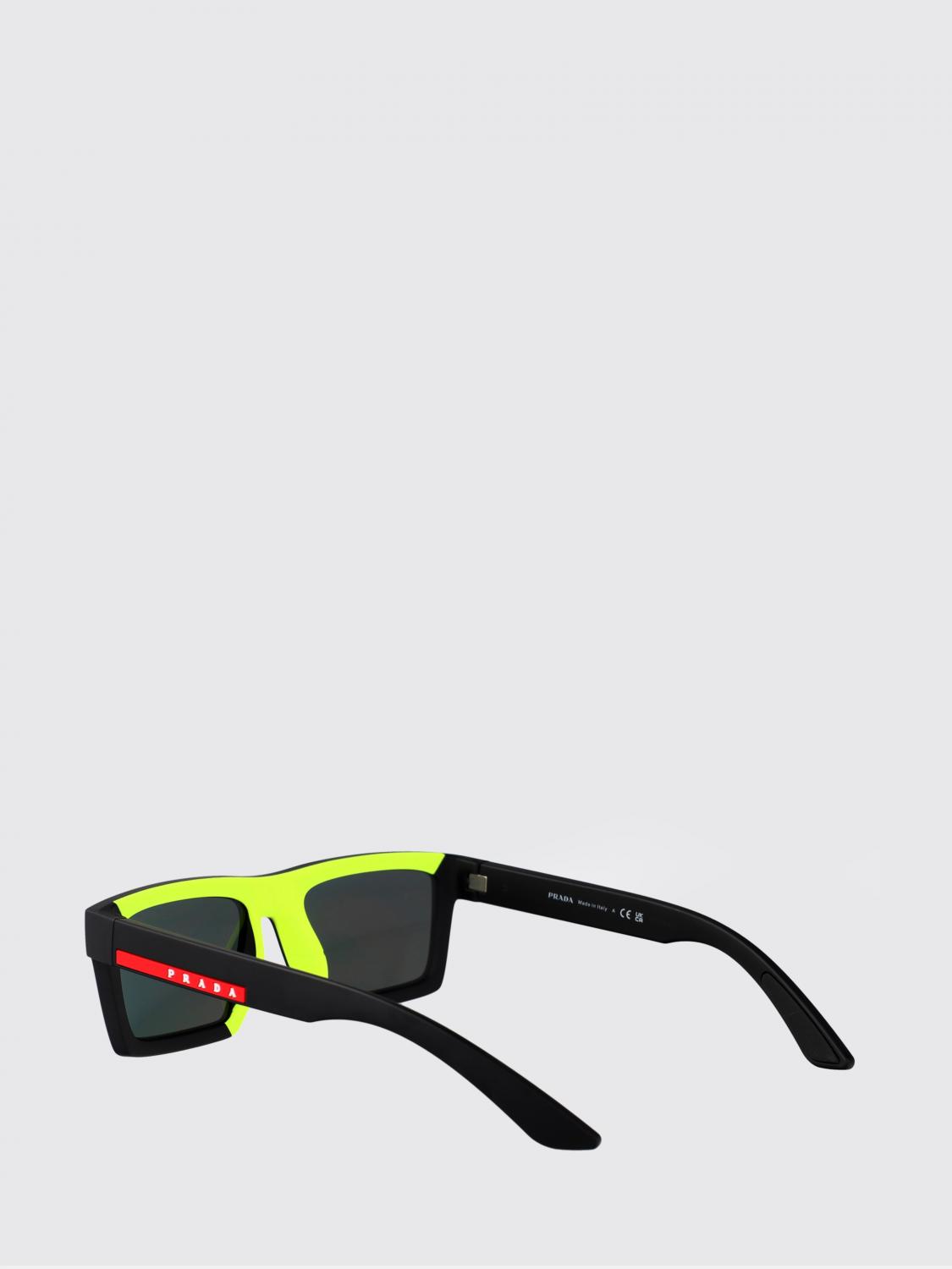 LINEA ROSSA 선글라스: Prada Linea Rossa 0PSA07S 아세테이트 선글라스, 블랙 1 - Img 3