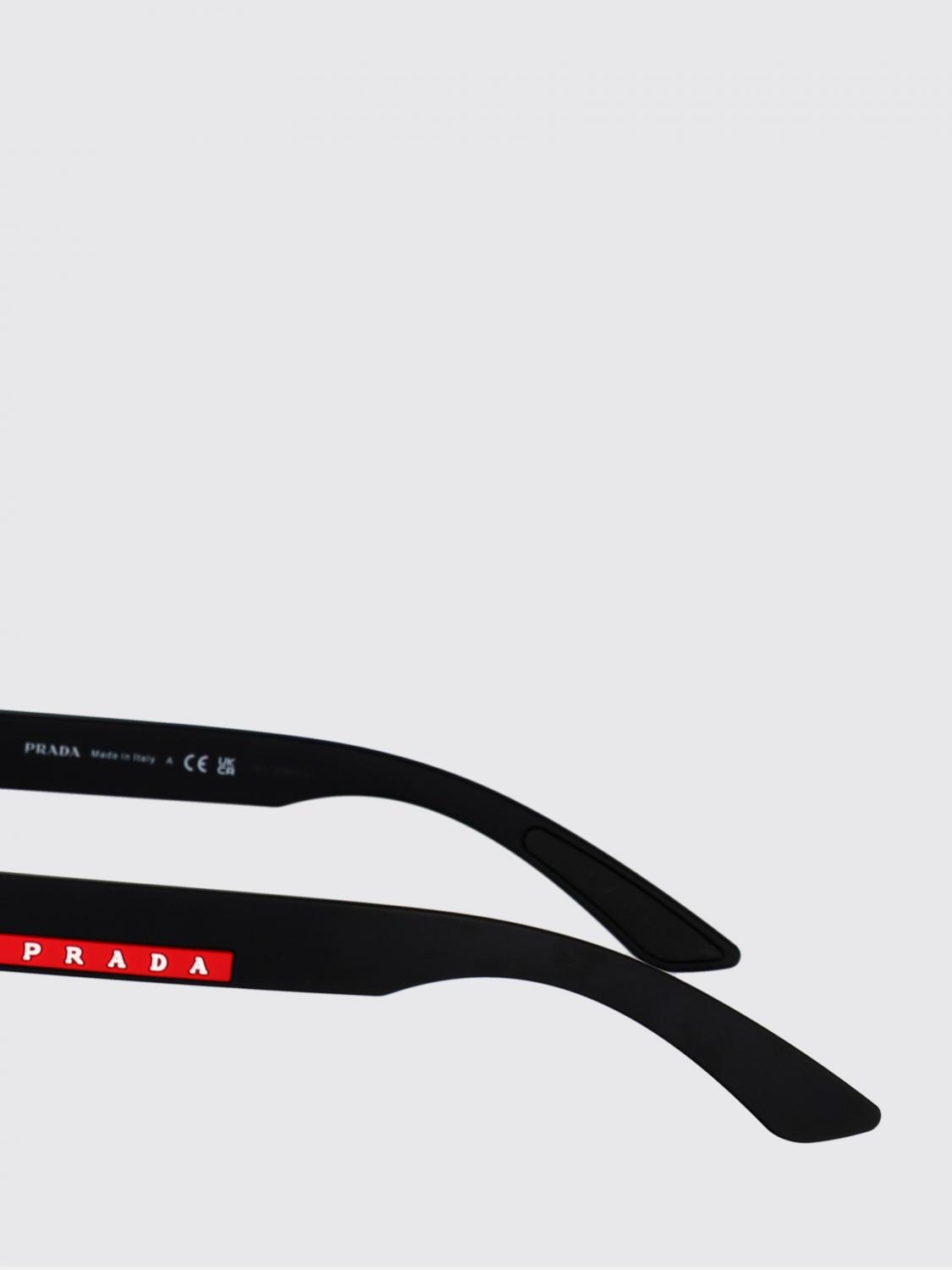 LINEA ROSSA 선글라스: Prada Linea Rossa 0PSA07S 아세테이트 선글라스, 블랙 1 - Img 4