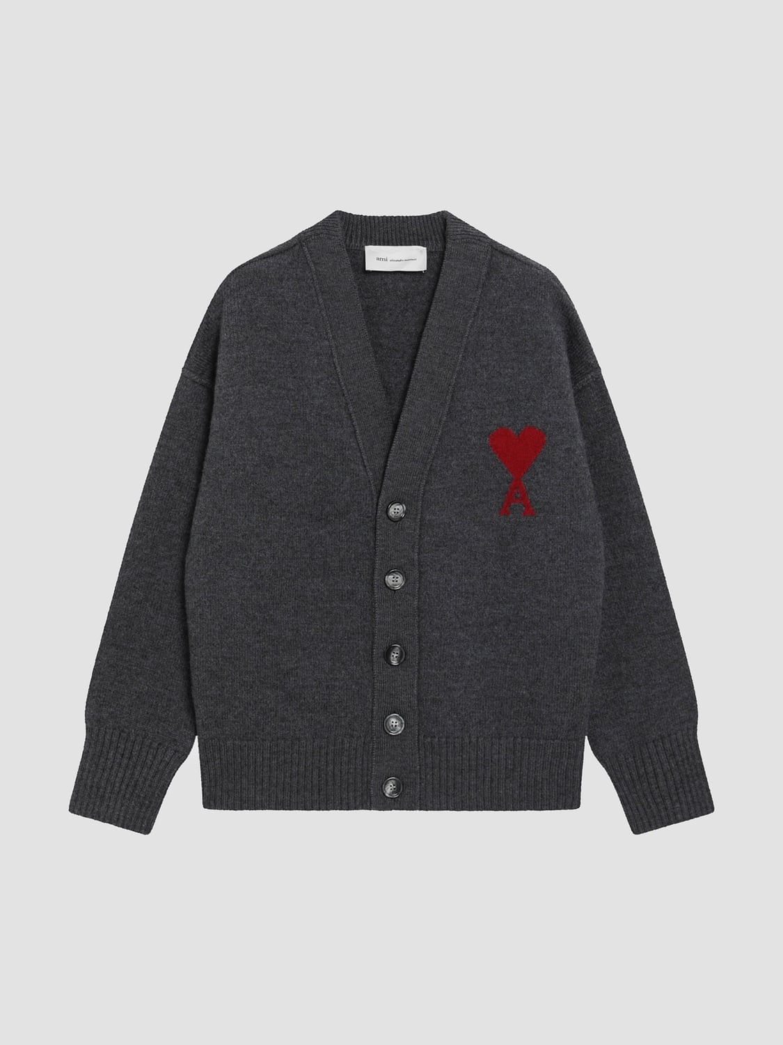 AMI PARIS SWEATER: Sweater men Ami Paris, Grey - Img 2