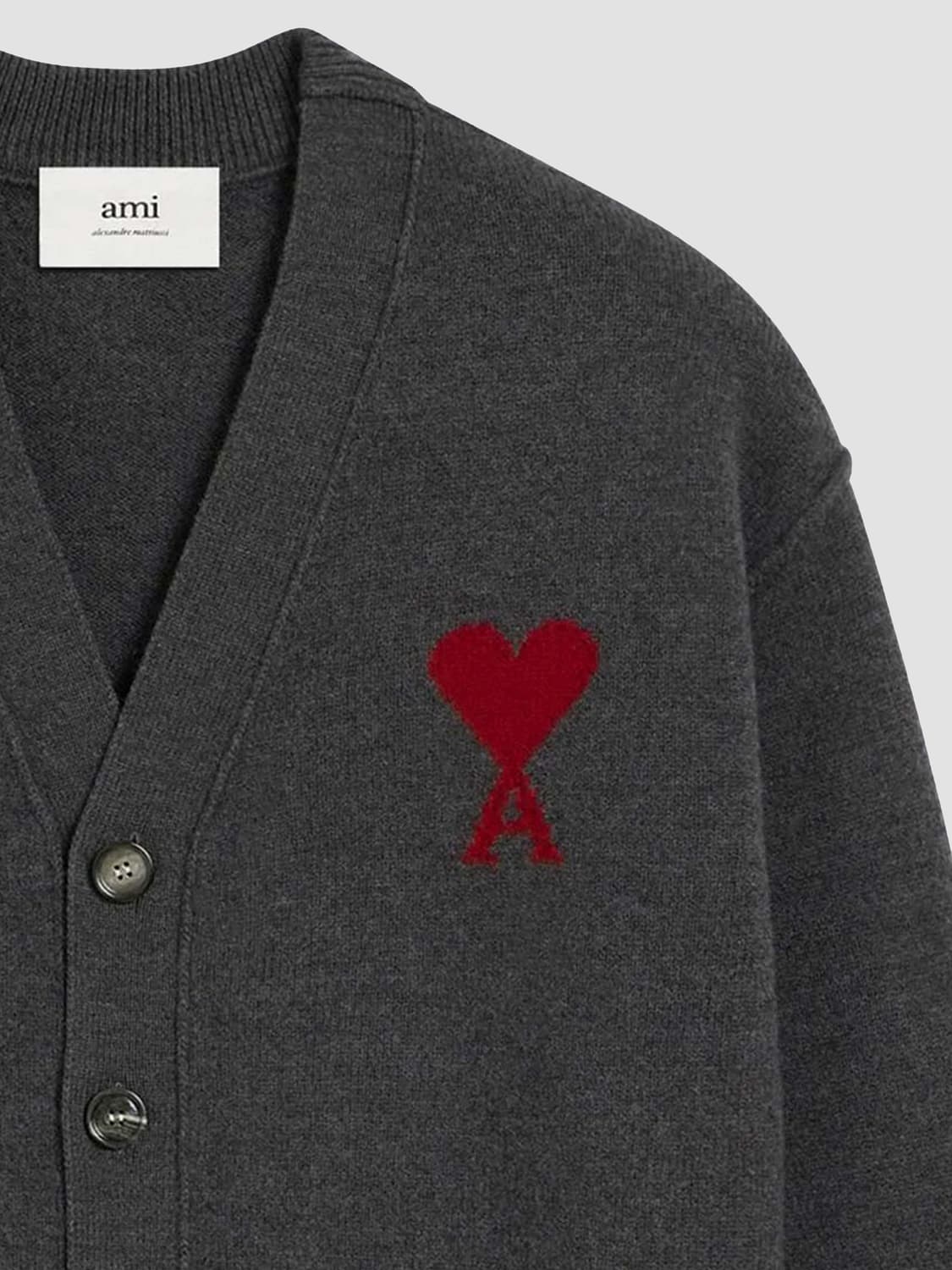 AMI PARIS SWEATER: Sweater men Ami Paris, Grey - Img 4