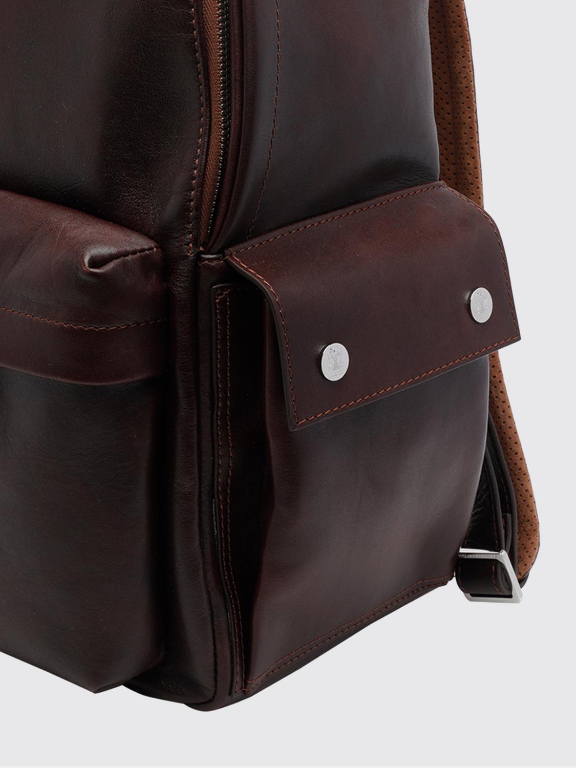 BRUNELLO CUCINELLI バックパック: Brunello Cucinelli レザーバックパック, バーガンディー - Img 4
