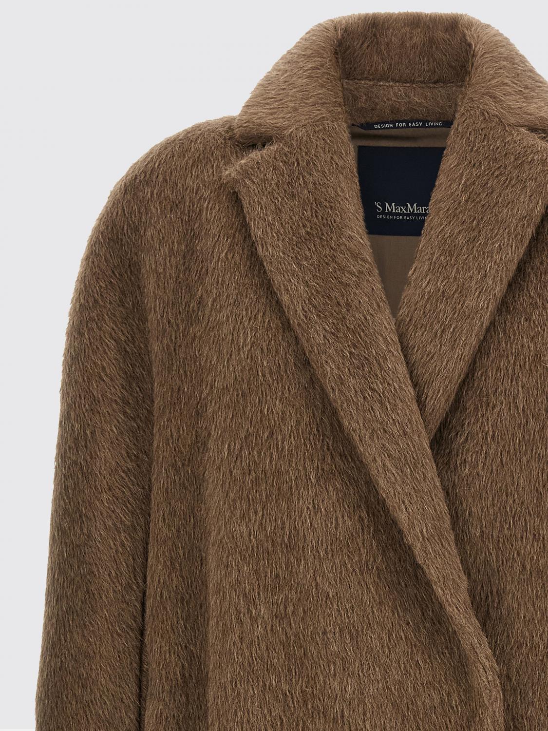 'S MAX MARA CAPPOTTO: Cappotto 'S Max Mara in lana e cashmere , Marrone - Img 3