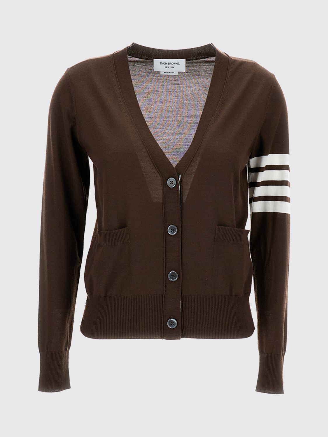 THOM BROWNE CÁRDIGAN: Cárdigan mujer Thom Browne, Marrón - Img 2