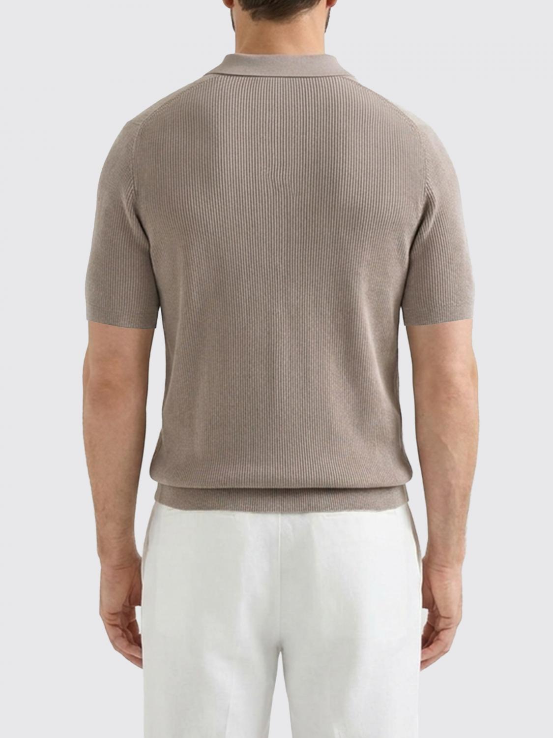 BRUNELLO CUCINELLI SWEATER: Brunello Cucinelli Cotton Zip Cardigan, Brown - Img 2