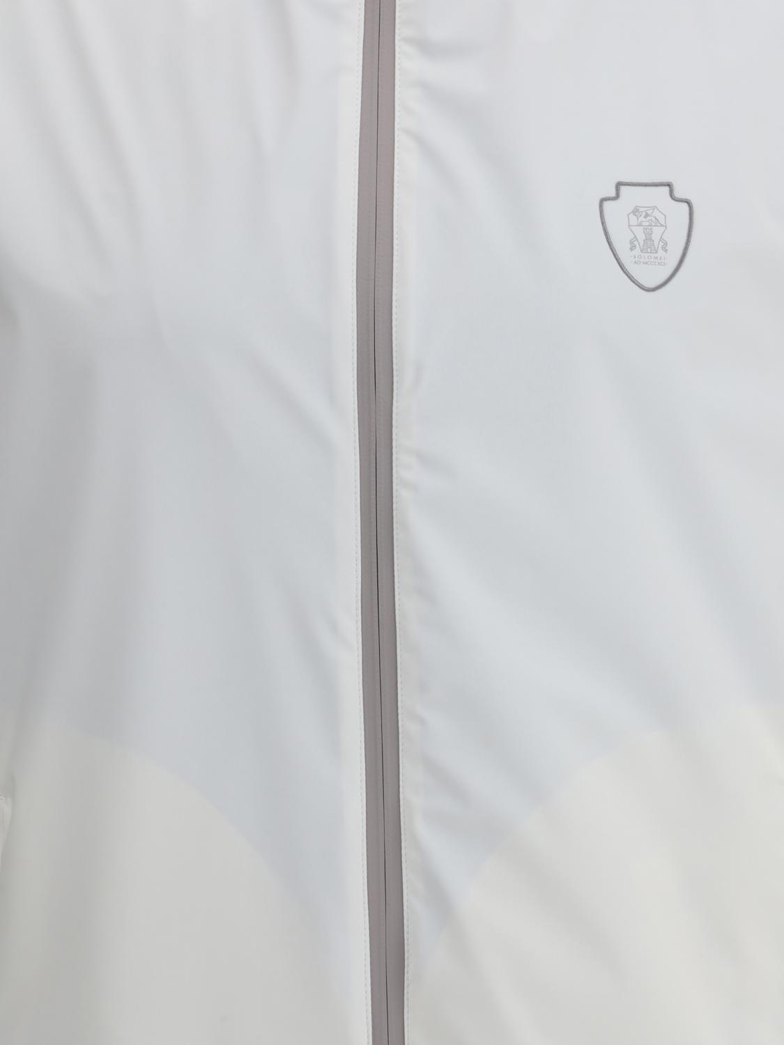 BRUNELLO CUCINELLI スーツベスト: Brunello Cucinelli ロゴ入りナイロンベスト, ホワイト - Img 4