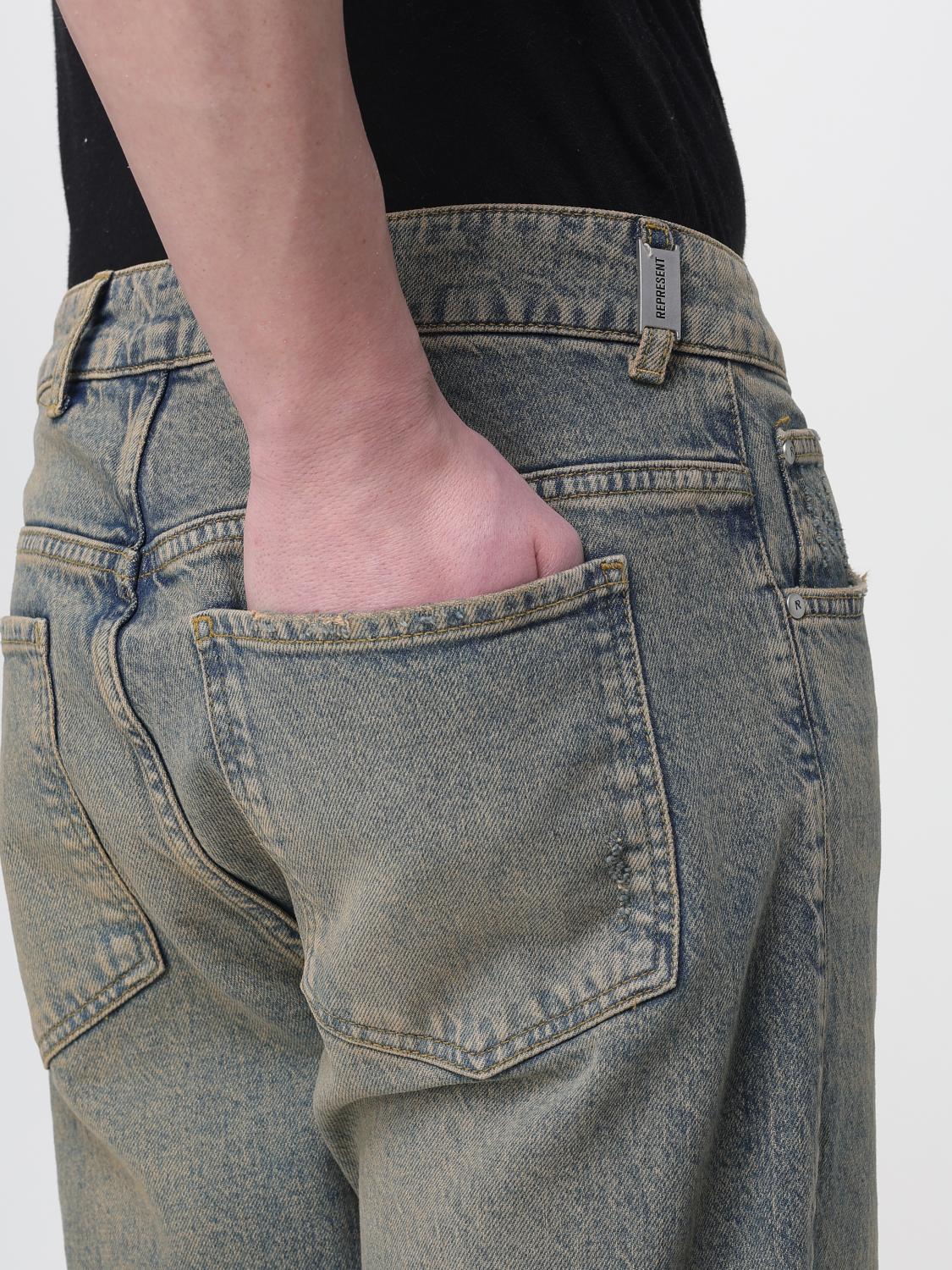 REPRESENT ДЖИНСЫ: Джинсы Мужское Represent, Синий - Img 3