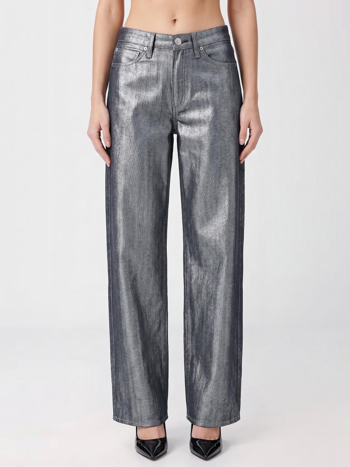 RAG & BONE JEANS: Jeans wide-leg Rag & Bone in denim , Indaco - Img 1