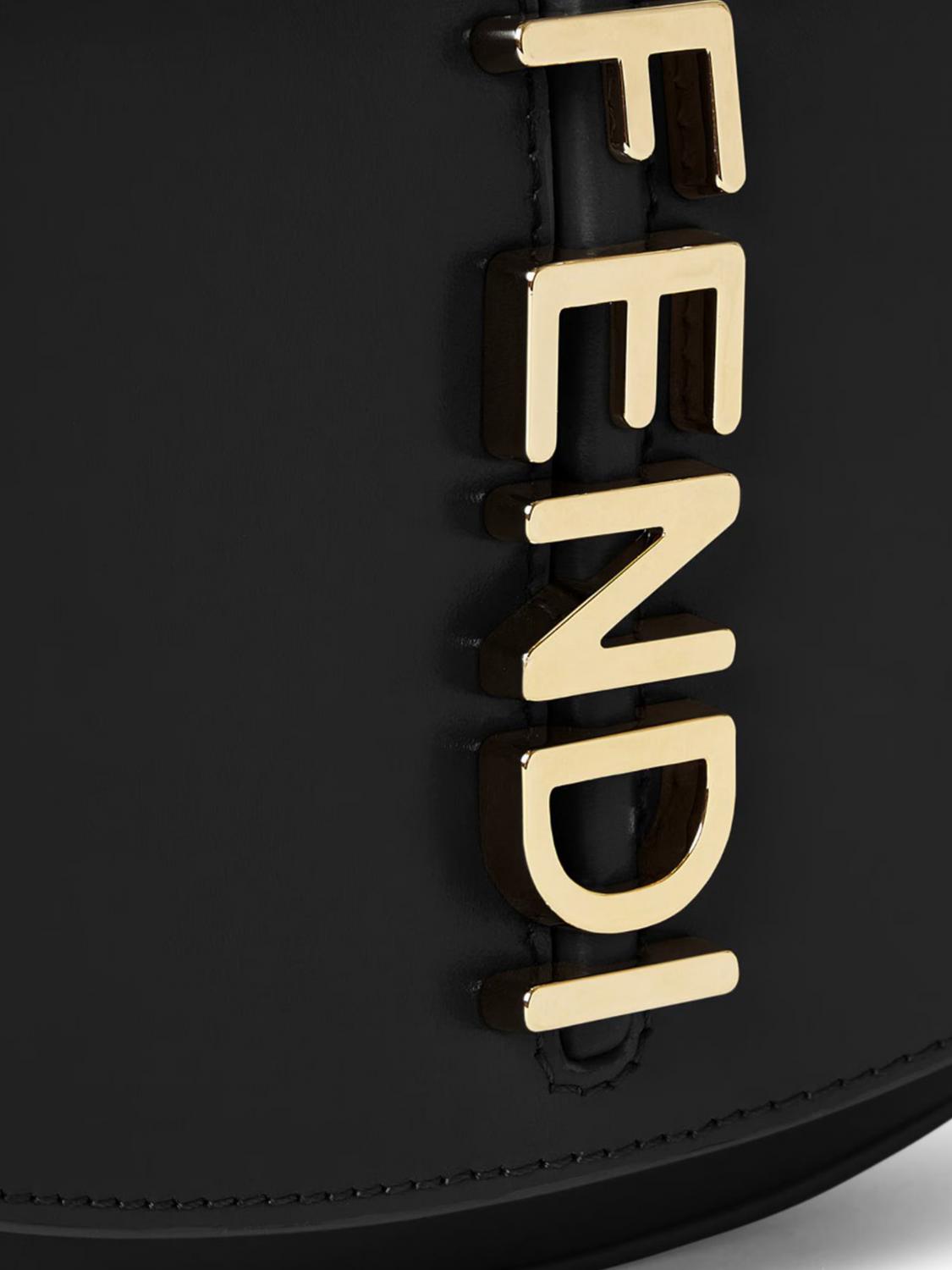 FENDI BORSA A SPALLA: Wallet on Chain Fendigraphy Fendi in pelle , Nero - Img 4