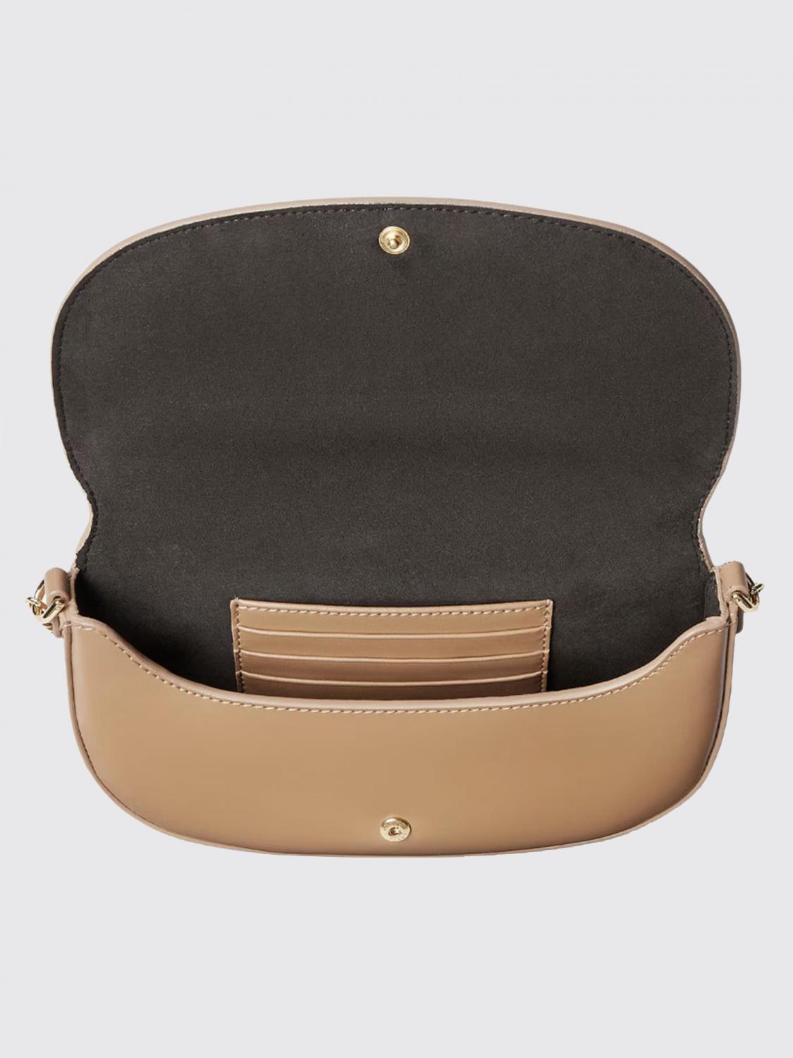 FENDI BORSA A SPALLA: Wallet on Chain Fendigraphy Fendi in pelle , Marrone - Img 5