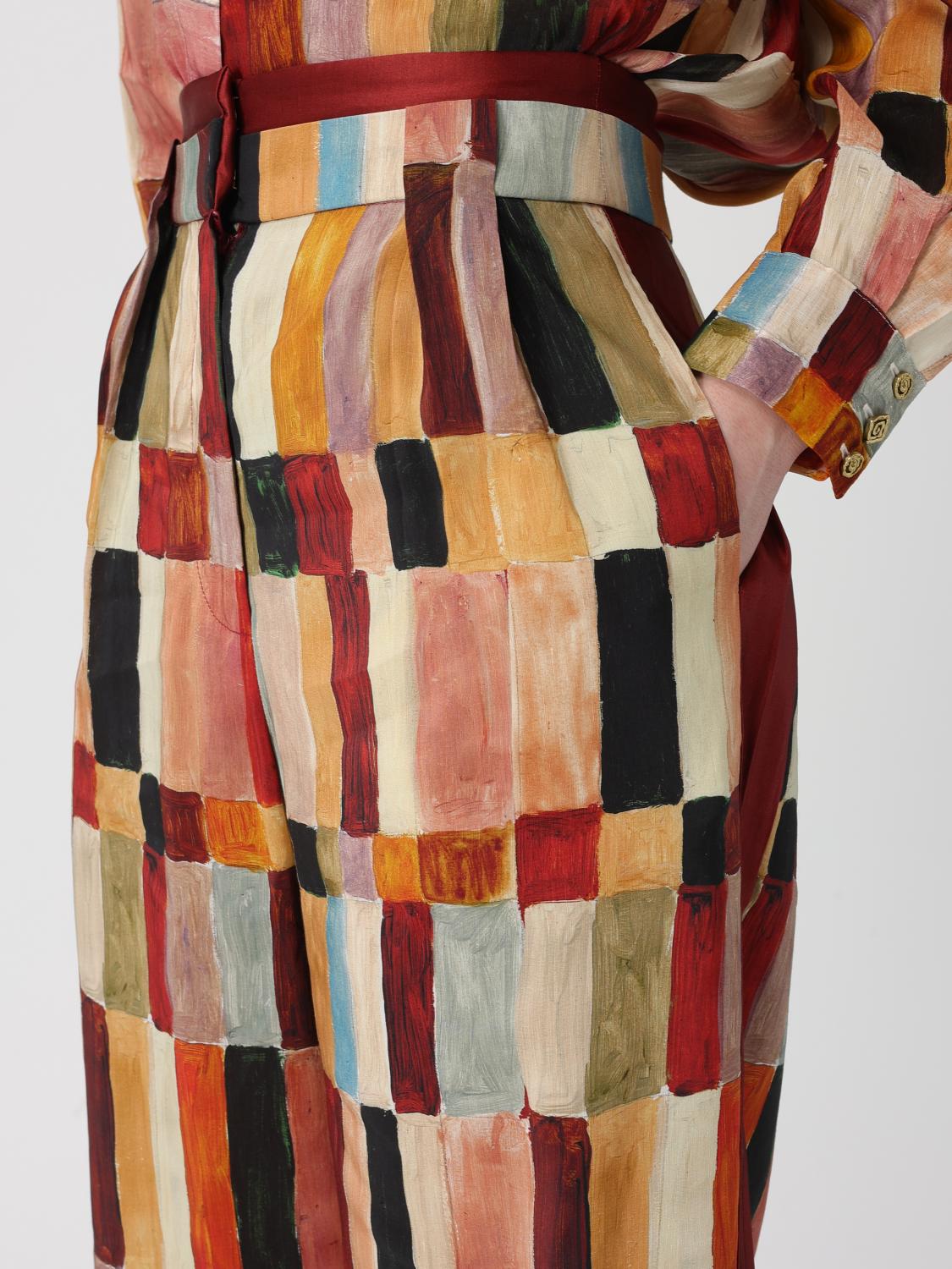 ALEMAIS 裤子: 裤子 女士 Alemais, 印花/多色 - Img 4