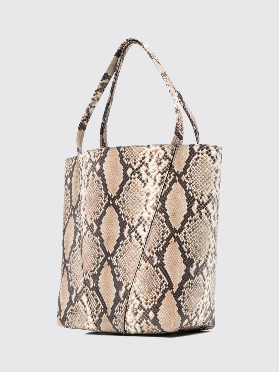 CHLOÉ BORSA A SPALLA: Borsa Marcie Small Chloé in pelle , Beige - Img 3