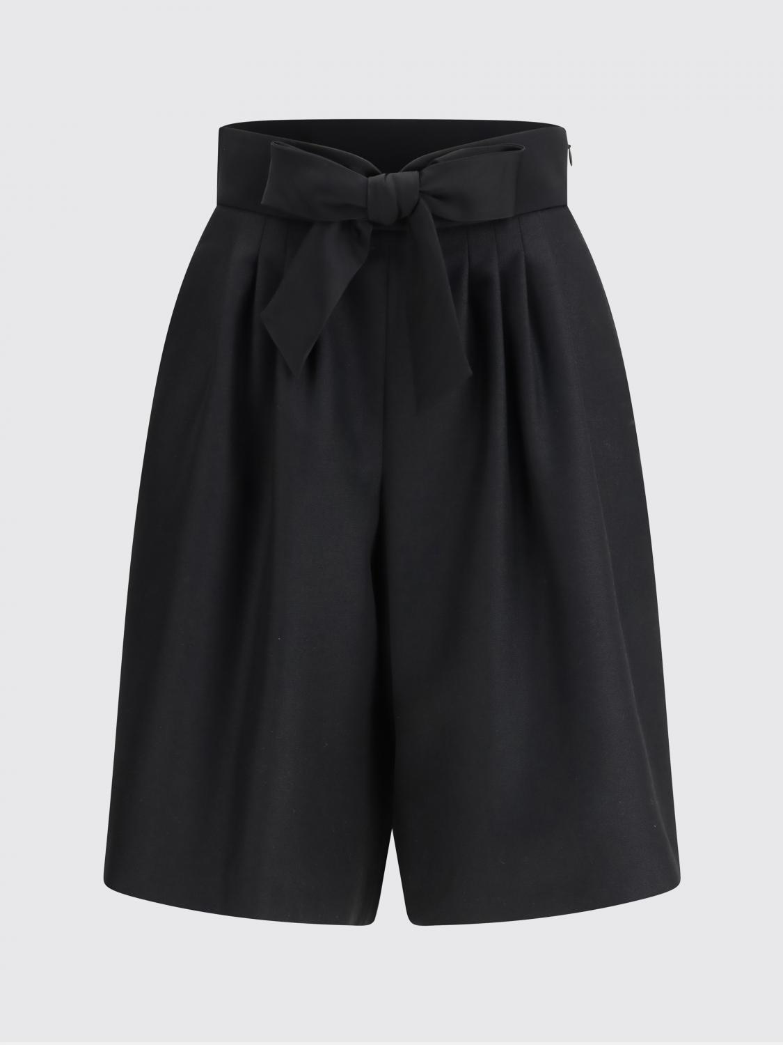 VALENTINO PANTALONCINI: Pantaloncini di lana Valentino, Nero - Img 2