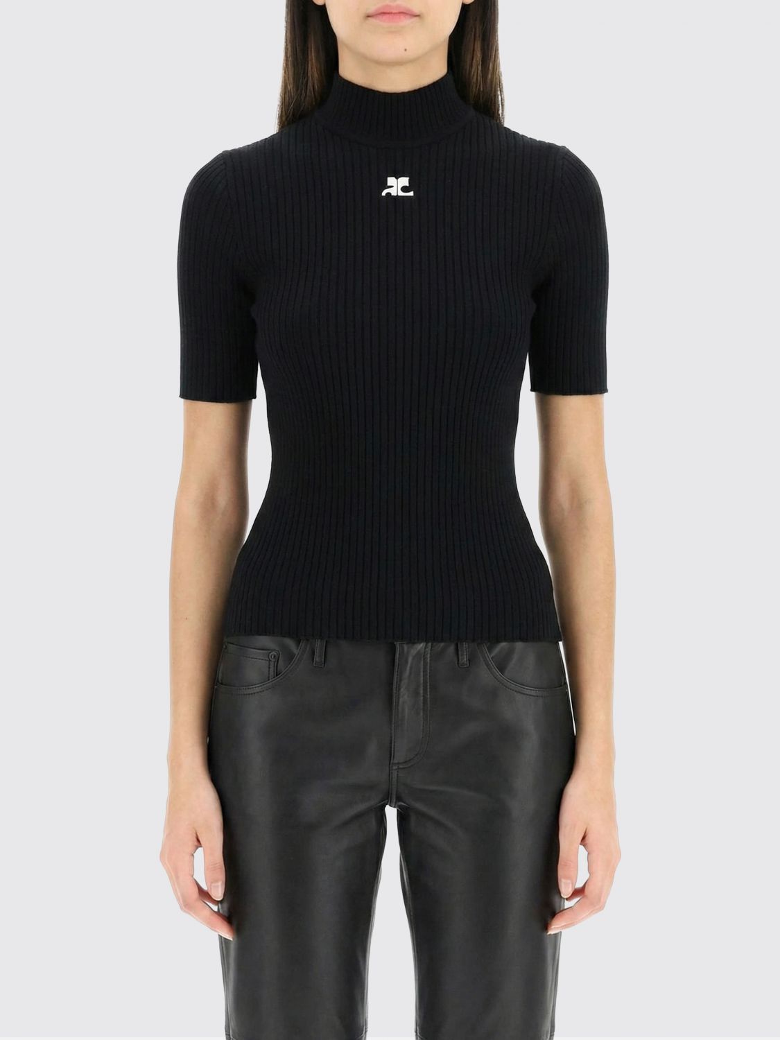 COURRÈGES PULLOVER: Pullover damen CourrÈges, Schwarz - Img 1