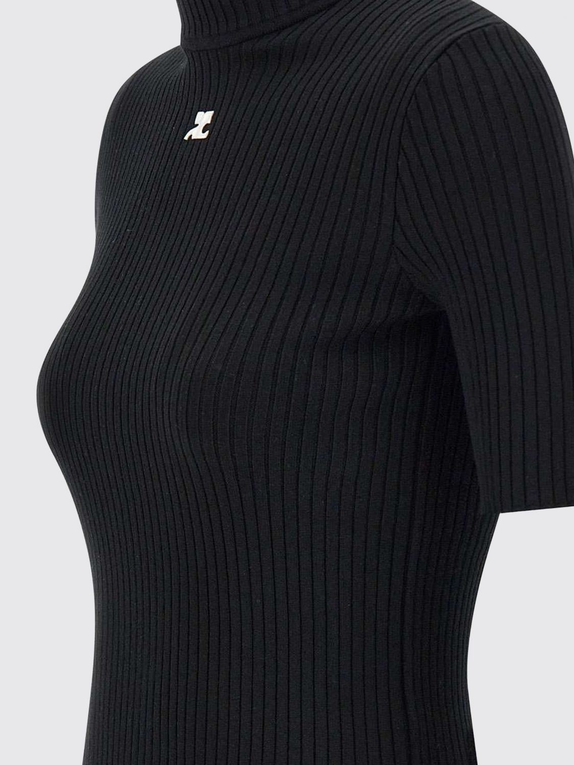 COURRÈGES PULLOVER: Pullover damen CourrÈges, Schwarz - Img 4