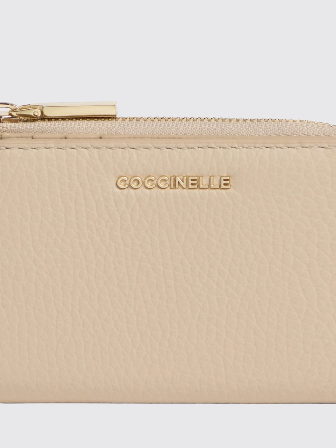COCCINELLE WALLET: Wallet woman Coccinelle, Beige - Img 3