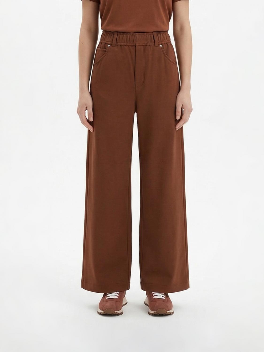 BRUNELLO CUCINELLI PANTALONES: Pantalones de chándal de algodón Brunello Cucinelli, Café - Img 1
